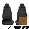 Kit Housses de sièges avant - Couleur : Marron Jeep Wrangler TJ
