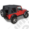 13725.15 Bâche de rechange avec fenêtres teintées couleur: noir pour Jeep Wrangler TJ (sans aucune armature)