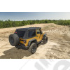 Bache Bowless Top pour Jeep Wrangler JK 2 portes