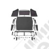 Bâche complète "Voyager" - Couleur : Black Diamond - Jeep Wrangler JL (2 portes) - 13862.35
