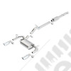 Ligne d'échappement inox BORLA double sortie moteurs 2.8L CRD et 3.6L V6 essence - Jeep Wrangler JK Unlimited - 140459