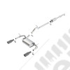 Ligne d'échappement inox BORLA double sortie NOIRE (sans collecteur) moteurs 2.8L CRD et 3.6L V6 essence - Jeep Wrangler JKU - 140459BC
