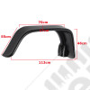 Kit de 4 élargisseurs d'ailes plates en plastique Jeep Wrangler JK