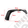 Kit de 4 élargisseurs d'ailes plates en plastique Jeep Wrangler JK