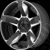 Jante aluminium XD811 RockStar II Machined Face - 8x17 / 5x127 / ET: +10 - XD81178050510 - Jante alu 17 pouces