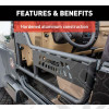 Kit demi portes tubulaire en aluminium pour Jeep Wrangler TJ