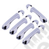 Kit d'enjoliveurs chromées de poignées de portes et coffre Jeep Wrangler JL Unlimited (4 portes)