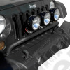 Rampe de lampes portées noir sur pare chocs avant Jeep Wrangler JK