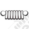 Kit d'inserts gris argent (enjoliveurs) de calandre et phares pour Jeep Wrangler JL