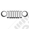 Kit d'inserts noir (enjoliveurs) de calandre et phares pour Jeep Wrangler JL
