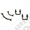 Kit crochets capot moteur acier noir Jeep CJ et Wrangler YJ