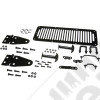 Kit complet de capot acier noir Jeep CJ, Wrangler YJ 
