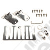 Kit charnières de capot avec grille en acier / inox pour Jeep Wrangler TJ