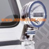 Kit supports de longues portées sur baie de pare brise, couleur acier / inox pour Jeep CJ et Wrangler YJ