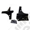 Kit supports de longues portées sur baie de pare brise, couleur noir pour Jeep Wrangler TJ