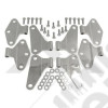 Kit de 8 charnières coté caisse en acier / inox pour Jeep Wrangler JK Unlimited (4 portes) 