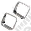 Enjoliveur de phare Europe chromé droit, Wrangler YJ (taille du phare 12x16cm) PLUS DISPONIBLE POUR LE MOMENT !!