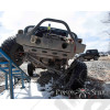 Pare chocs avant acier avec porte treuil MID Brawler (Poison Spider) Jeep Wrangler JK 