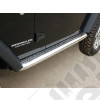 Kit marches pieds INOX avec plateau, pour Wrangler JK, 2 portes diametre 75mm
