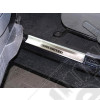 Kit de 2 protections de seuils en acier inox de portes avant (avec 2 autocollants UNLIMITED) Jeep Wrangler JK (2 ou 4 portes)