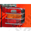 Kit protections de feux arrière acier inox Jeep CJ, Wrangler YJ, TJ - Kit protections de feux arrière acier chrome pour Jeep CJ, Wrangler YJ, TJ