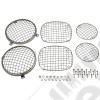 Kit grilles protections de feux avant et arrière acier inox Jeep CJ 