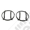 Grilles de protection de phare en acier noir (projecteurs) - Jeep Wrangler JK - 11230.03