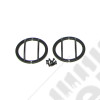 Kit Grilles de protection de feu US noir (feu clignotant latéral) - Jeep Wrangler JK - JK-SFSM07B