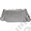 Tapis de coffre plastique caoutchouc gris préformé , Jeep Wrangler JK (2 portes)