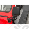 Kit de relocalisation de support de rétroviseur noir Jeep CJ7 et Wrangler YJ 