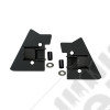 Kit de supports de rétroviseur - Finition : noir - Jeep Wrangler TJ