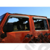 Kit de 4 déflecteurs de vitres (couleur noir mat) pour Jeep Wrangler JK Unlimited (4 portes)