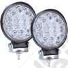Kit de 2 feux longue portée ronds à LED de 42W - 420 lumens (diamètre: 8 cm)