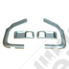 Kit de 4 enjoliveurs de poignées portes intérieur avant (couleur: chrome brillant) Jeep Wrangler JK (2 ou 4 portes) 