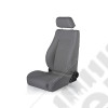 Siège avant ''Confort'' - Couleur gris - Pour véhicules Jeep CJ (de CJ5 à CJ8), Wrangler YJ, Wrangler TJ