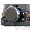 Housse de roue de secours avec cerclage acier / inox et centre en plastique pour roue de 31"x10.50"