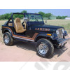 Kit autocollants LAREDO - Couleur : Marron brun - Jeep CJ7 - 1666.12