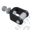 TJ: Upper Sway Bar Quick Disconnect Link U-Bracket, Stud, & Hardware 