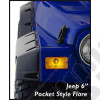 Kit de 4 Elargisseurs d'ailes BUSHWACKER (Pocket Style) Largeur: 15.50cm Jeep Wrangler TJ