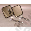 Kit de rétroviseurs extérieur, acier inox, pour Jeep CJ et Wrangler YJ