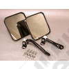 Kit de rétroviseurs extérieur, acier noir, pour Jeep CJ et Wrangler YJ