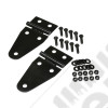 Kit de charnières de capot acier noir Jeep CJ et Wrangler YJ