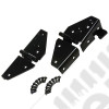 Kit charnières de baie de pare-brise, noir, pour Jeep CJ et Wrangler YJ 