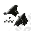 Kit de 2 charnières de baie de pare brise, couleur: noir, Jeep Wrangler TJ