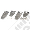 Kit de charnières de porte acier inox (pour porte pleine) - Jeep Wrangler YJ - SH7496