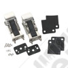 Kit d'attaches capot acier inox (type Wrangler TJ, JK) - Jeep CJ, Wrangler YJ