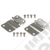 Kit de charnières de ridelle de coffre inférieur couleur acier/inox - Jeep CJ7, CJ8 - RT34035