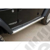 Kit marches pieds INOX avec plateau, pour Wrangler JK, 2 portes diametre 75mm