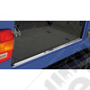 Baguette en acier inox de protection de bas de coffre pour Jeep Wrangler TJ
