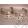 Kit de 2 bumperettes arrière en acier / inox (pare chocs), Jeep CJ, Wrangler YJ, TJ (la paire)